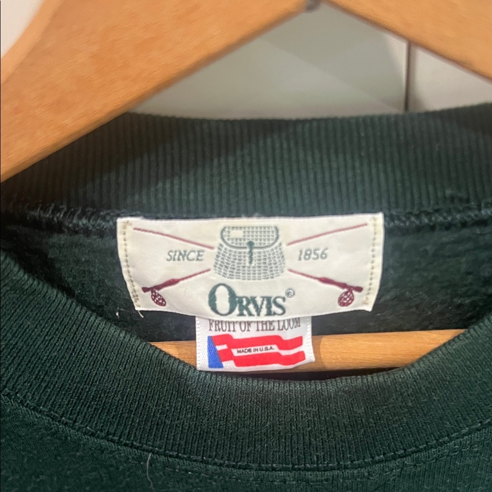 Vintage Orvis Angel Patchwork Pullover Sweatshirt… - image 2